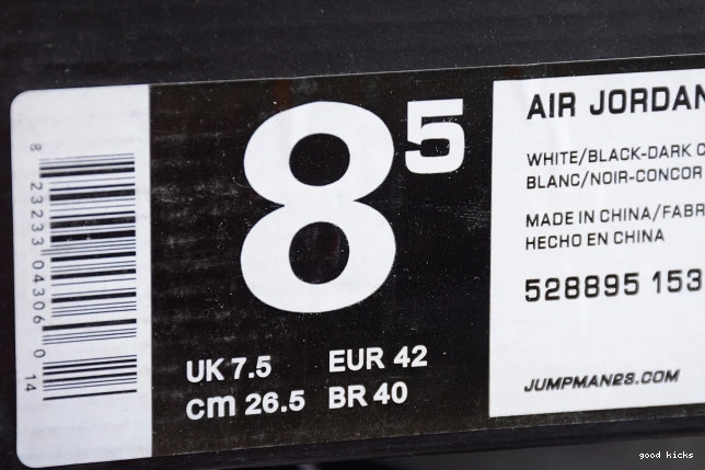Rep  Retro White Low Air Jordan Black 
